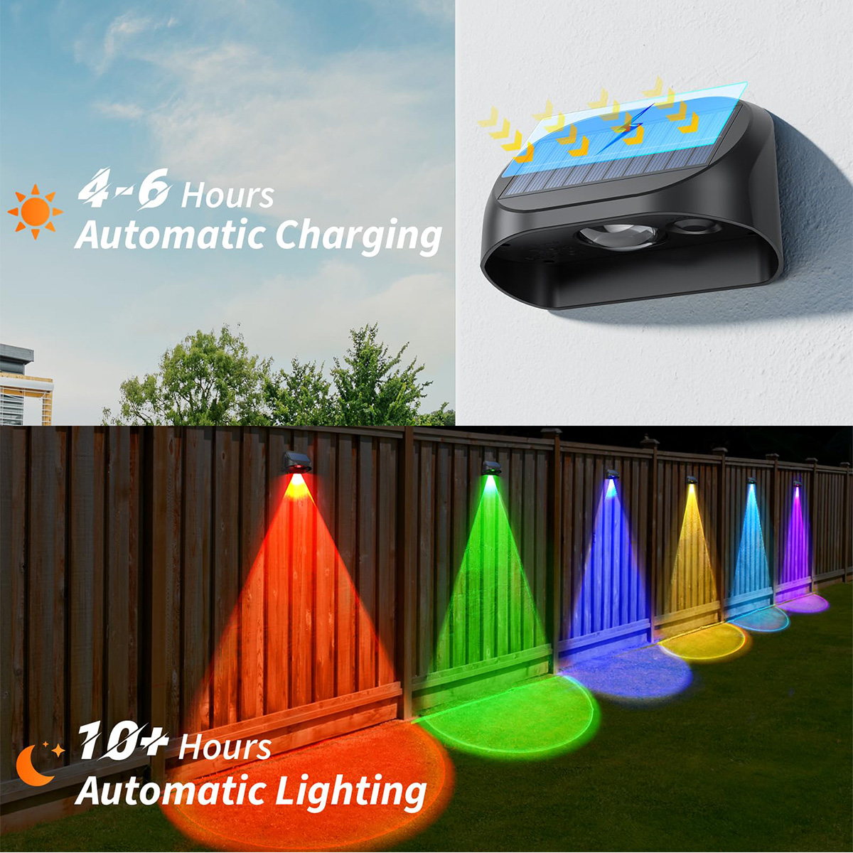 Lámpara Solar de pared para ex - Outdoor Lighting Deck reseña y precio