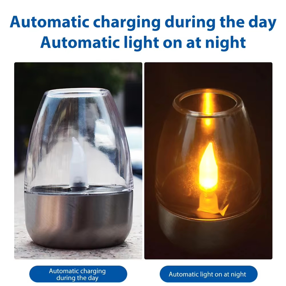 Velas solares LED de acero ino - Outdoor Lighting Deck reseña y precio