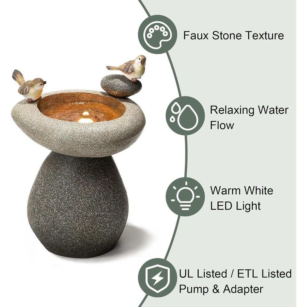 Fuente de agua de 20.75 pulgad - Outdoor Zen Lighting reseña y precio