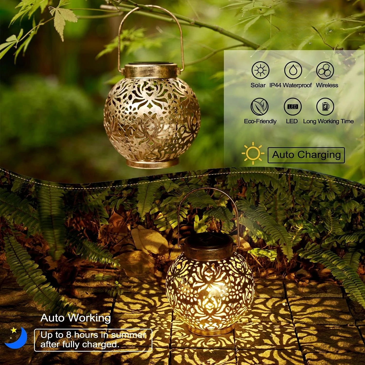 1-6 Lámparas Solares Marroquíe - Outdoor Lighting Ground reseña y precio