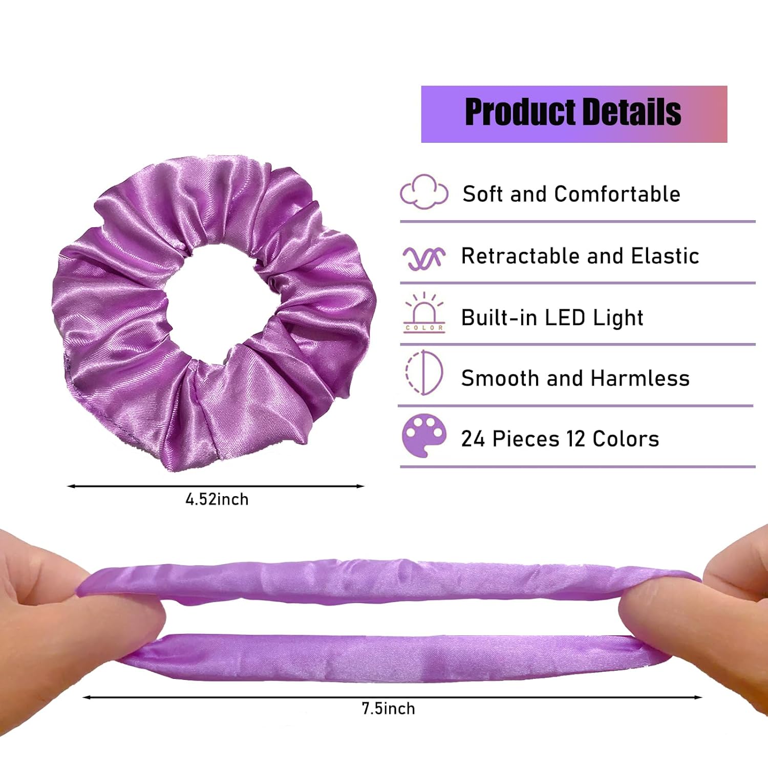 6 piezas de scrunchies LED, ba - Outdoor Lighting Ideas For Party reseña y precio