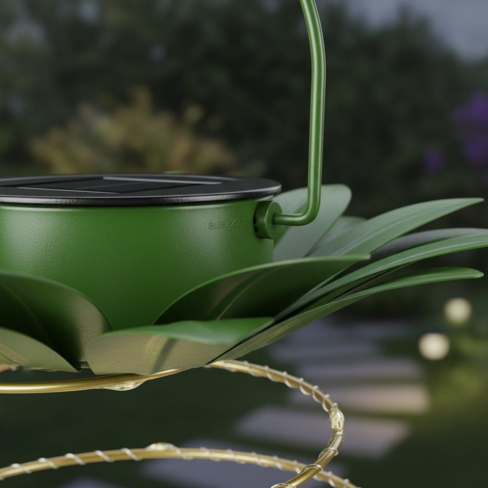 Lámpara solar con forma de piñ - Outdoor Lighting And Decor reseña y precio