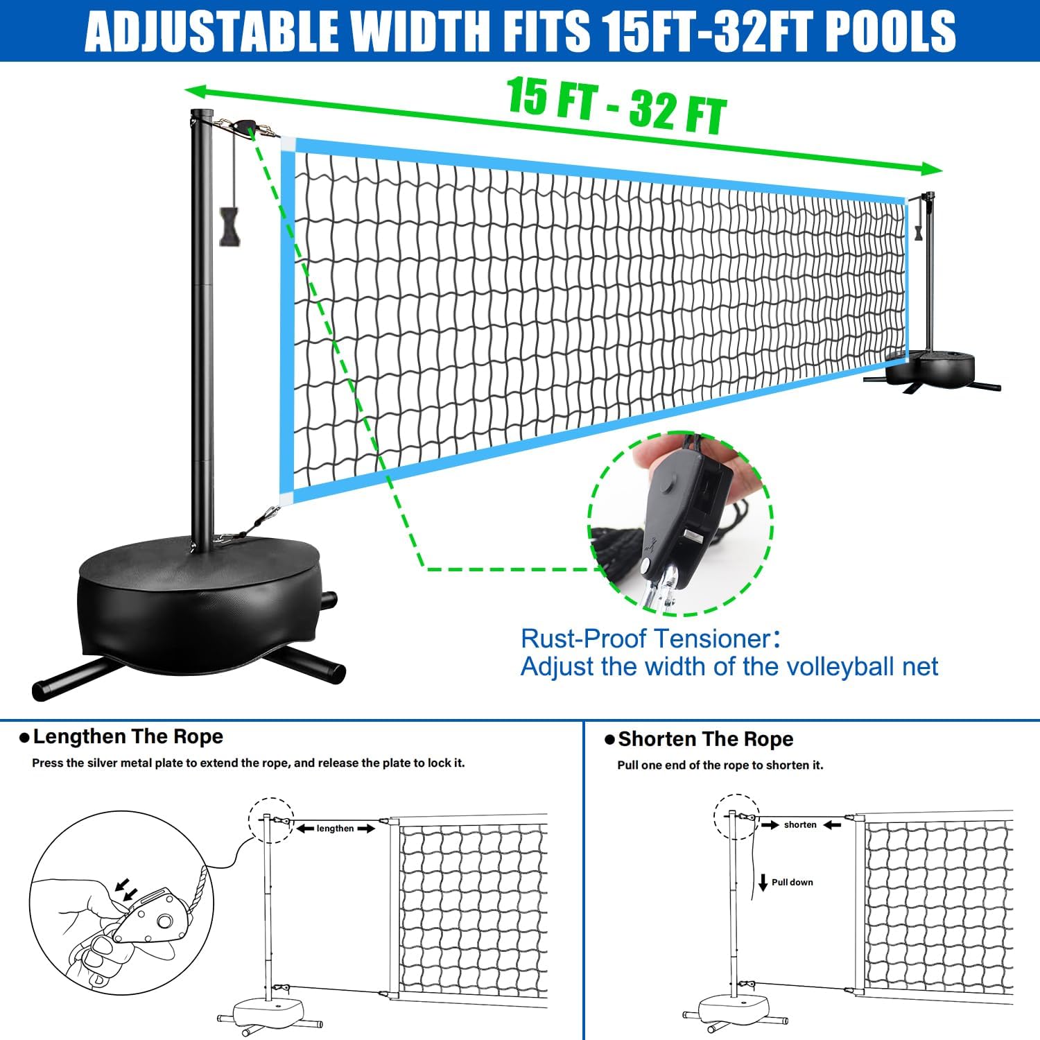 Red de Voleibol LED Portátil p - Outdoor Lighting Portable reseña y precio
