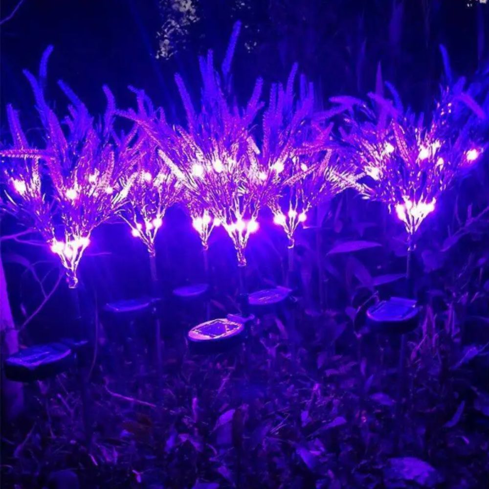 Luz Solar LED Morada con Forma - Outdoor Lighting Unit reseña y precio