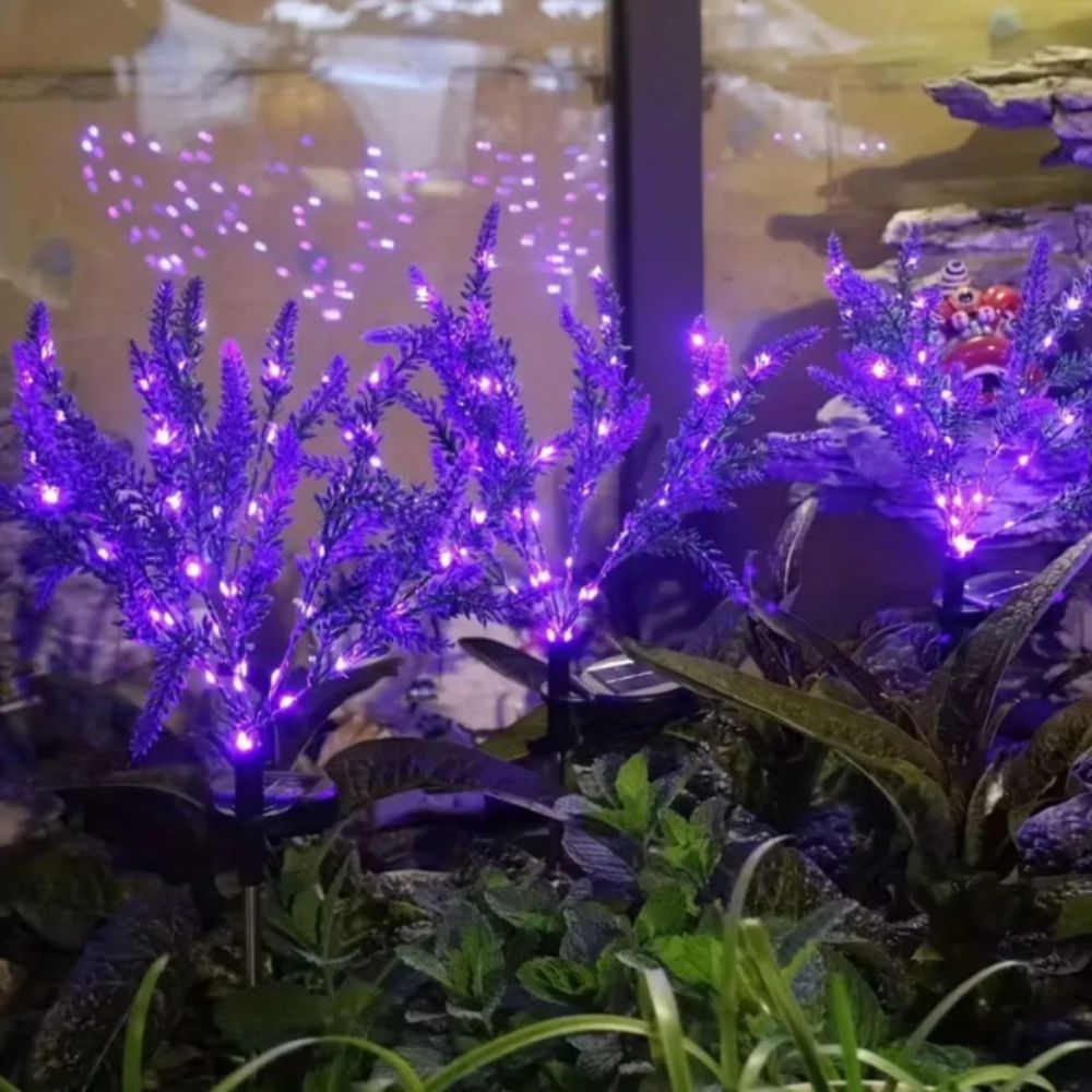 Luz Solar LED Morada con Forma - Outdoor Lighting Unit reseña y precio