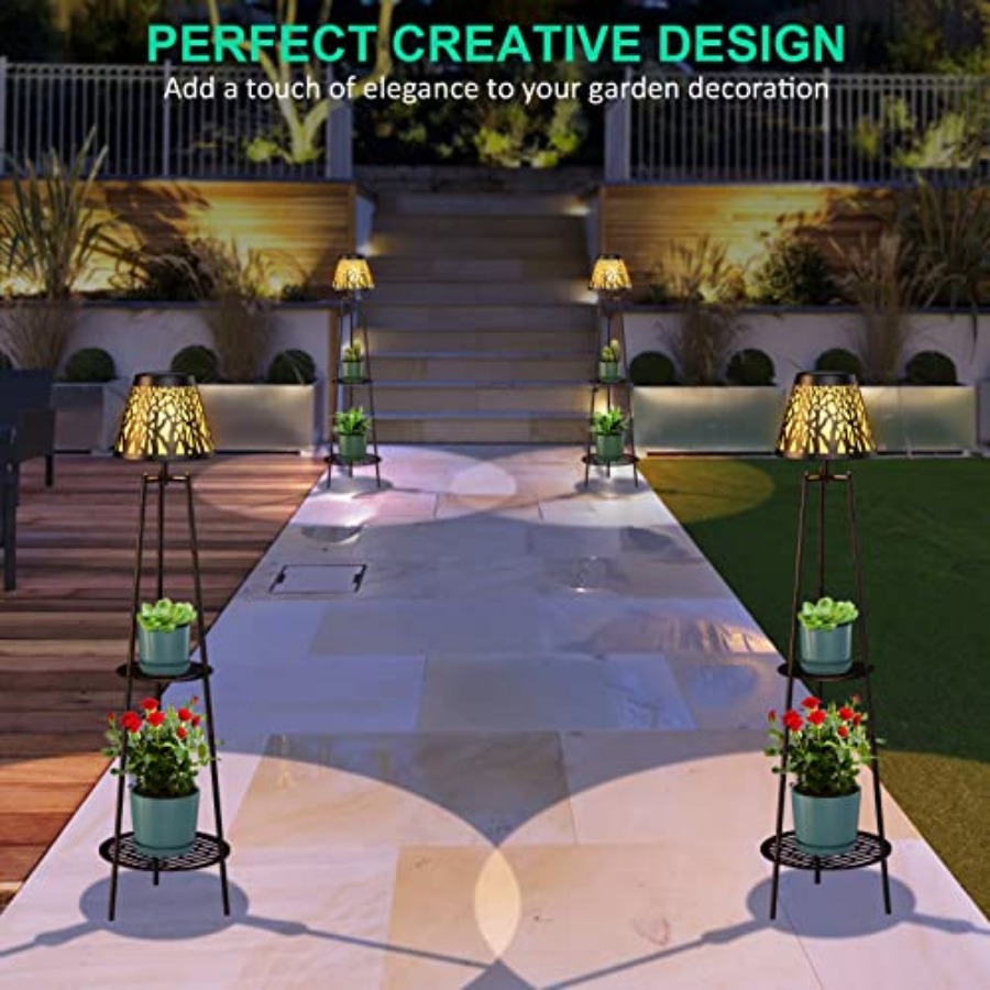 Paquete de 2 Lámparas Solares  - Outdoor Lighting And Decor reseña y precio