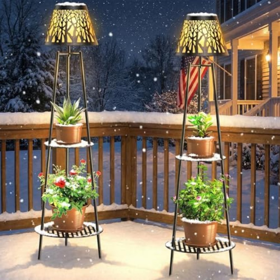 Paquete de 2 Lámparas Solares  - Outdoor Lighting And Decor reseña y precio