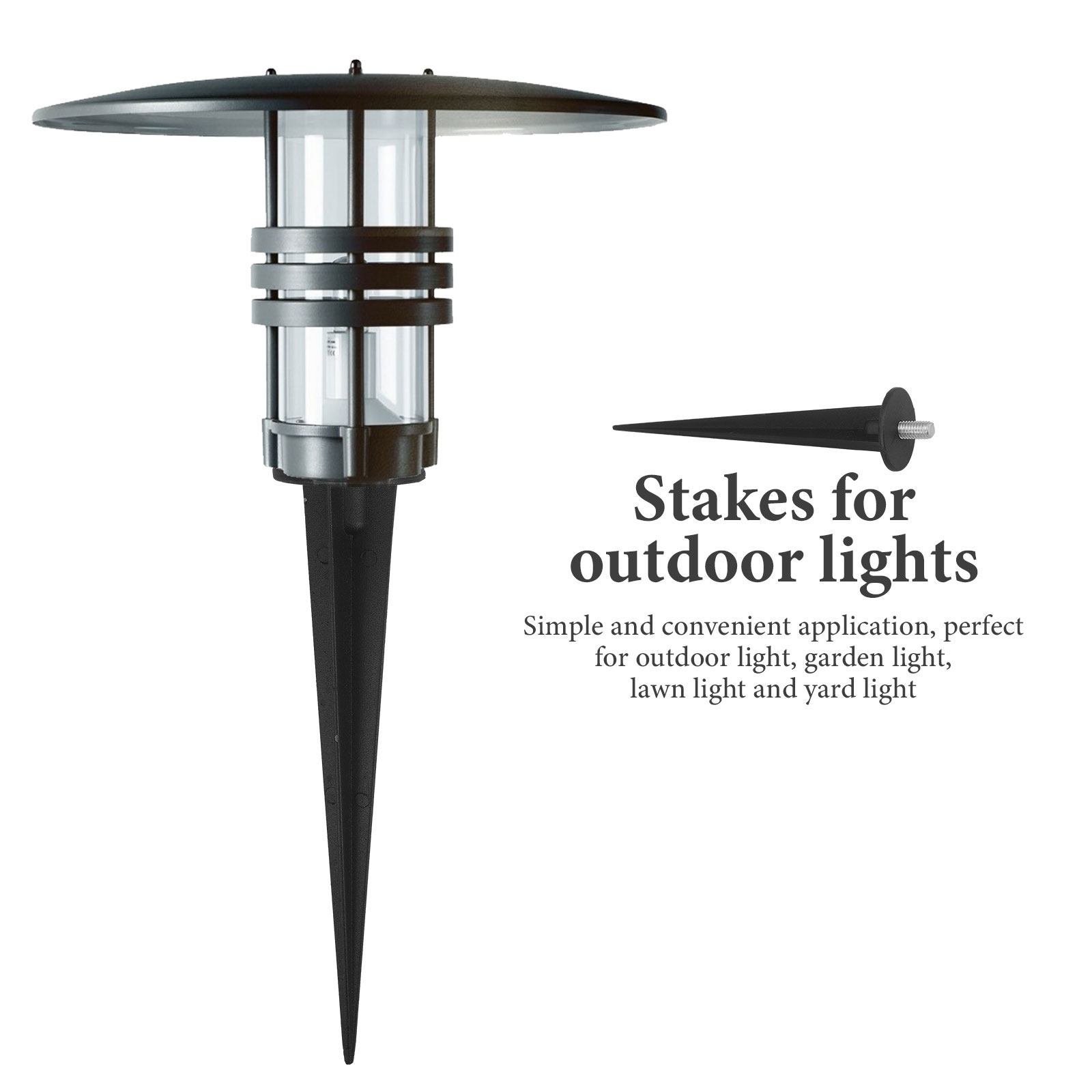 6 estacas de aluminio duradera - Outdoor Lighting Ground reseña y precio