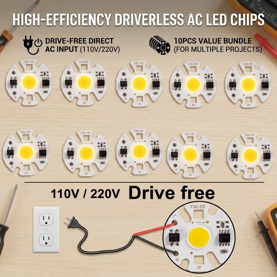 10PCS 12W Y32 Chip LED COB sin - Zumtobel Outdoor Lighting reseña y precio