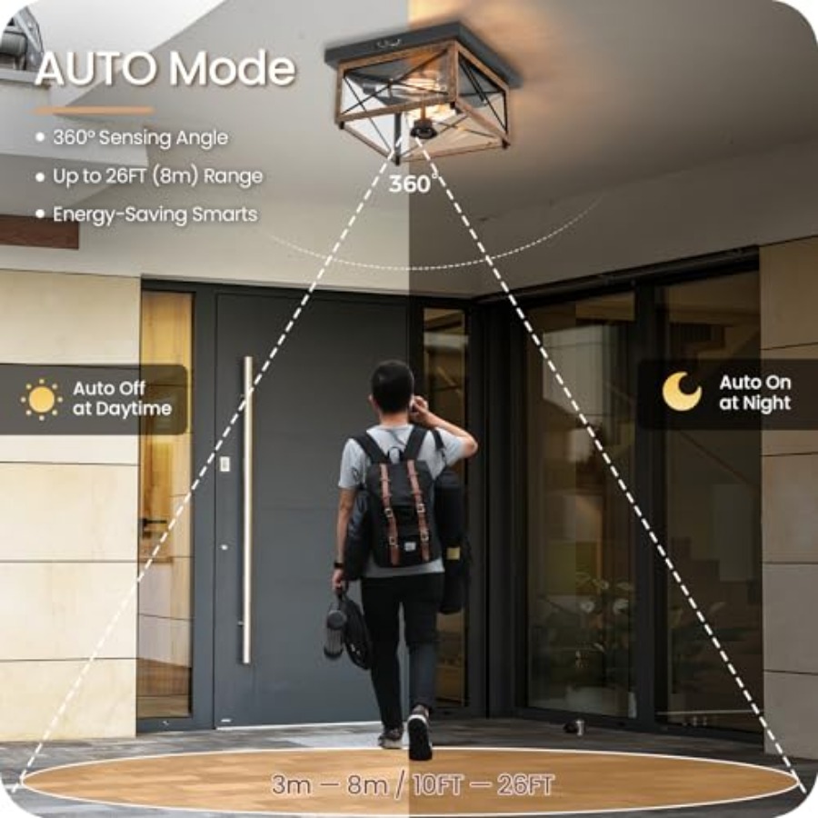Lámpara de Techo Exterior con  - Outdoor Lighting With Motion Sensor reseña y precio