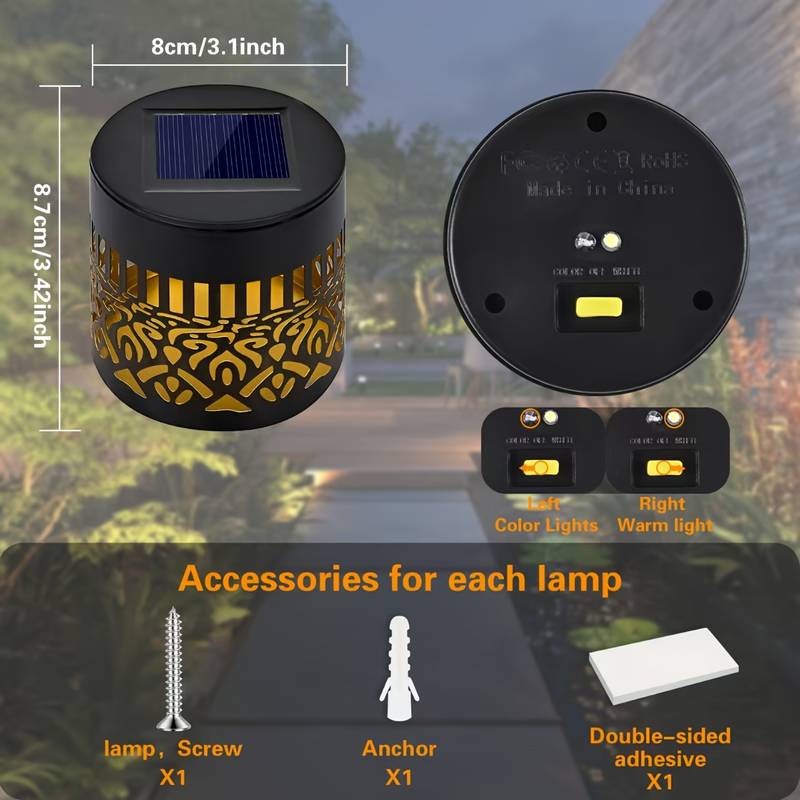 Paquete de 2 luces solares par - Outdoor Lighting Driveway reseña y precio