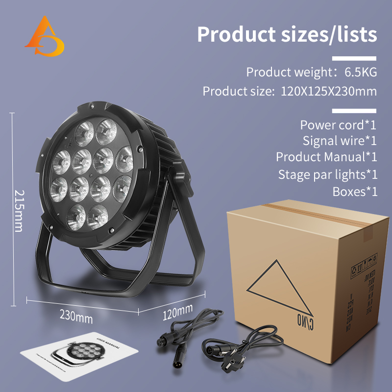 IP65 impermeable 12X18W 6 en 1 - Outdoor Lighting Ideas For Party reseña y precio