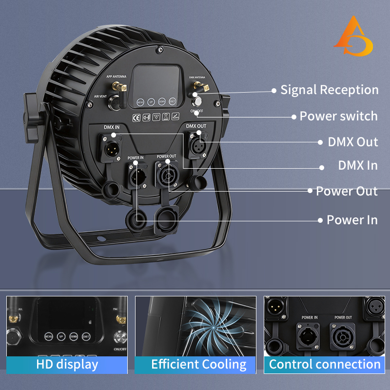 IP65 impermeable 12X18W 6 en 1 - Outdoor Lighting Ideas For Party reseña y precio