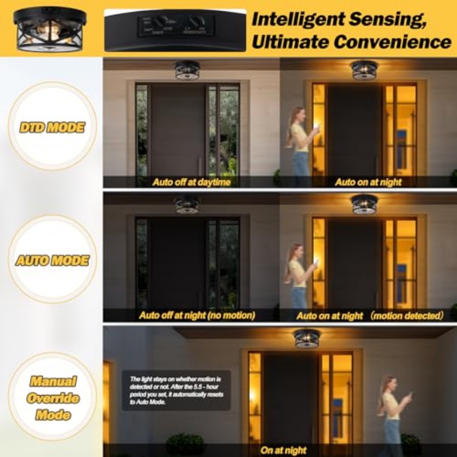 Lámpara de techo para exterior - Outdoor Lighting With Motion Sensor reseña y precio