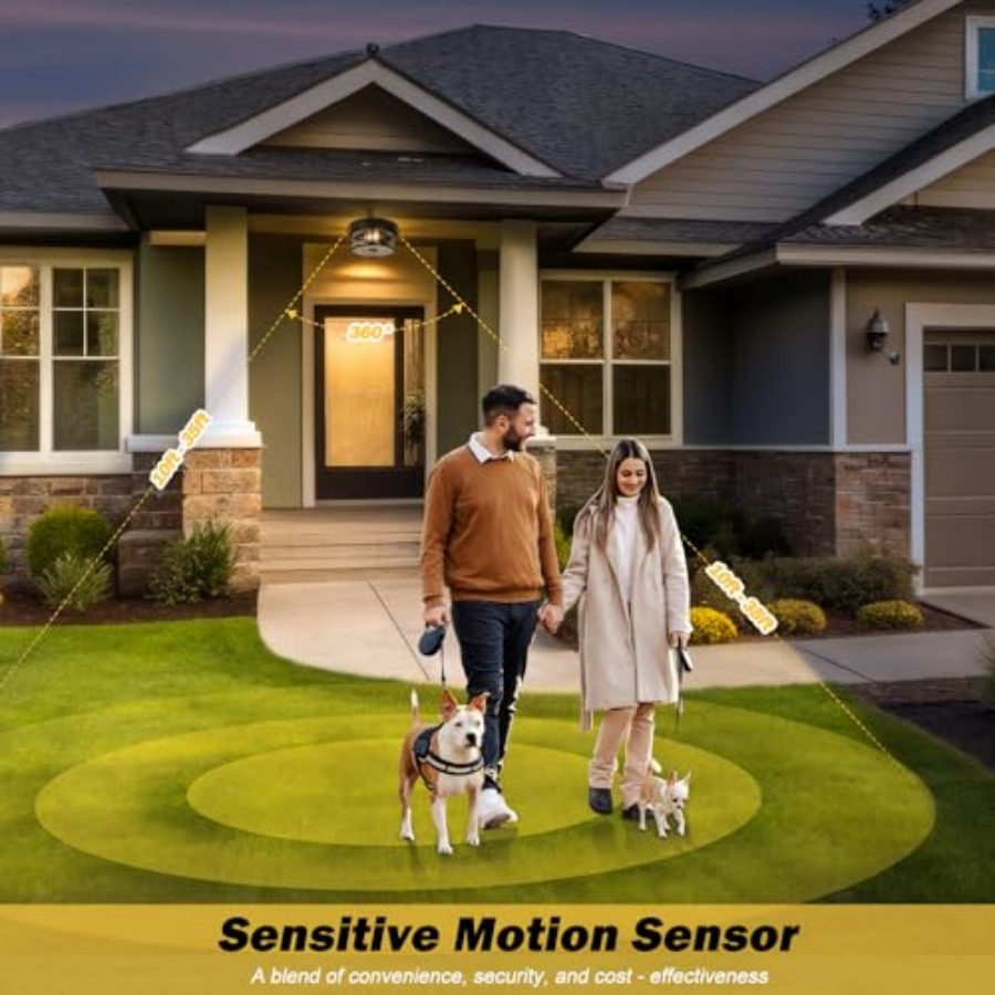 Lámpara de techo para exterior - Outdoor Lighting With Motion Sensor reseña y precio