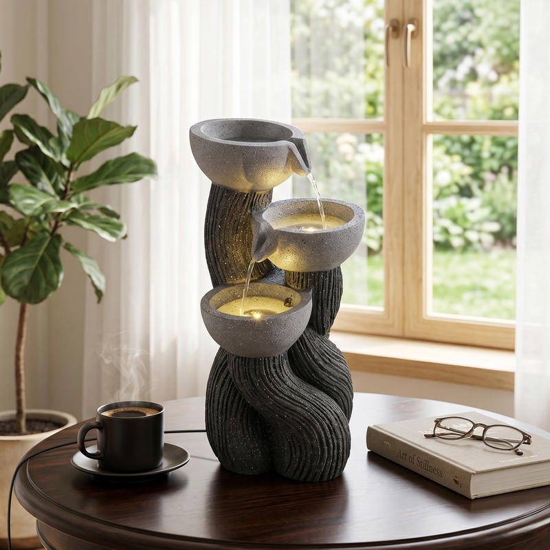 Fuente de Agua de 3 Niveles pa - Outdoor Lighting Deck reseña y precio