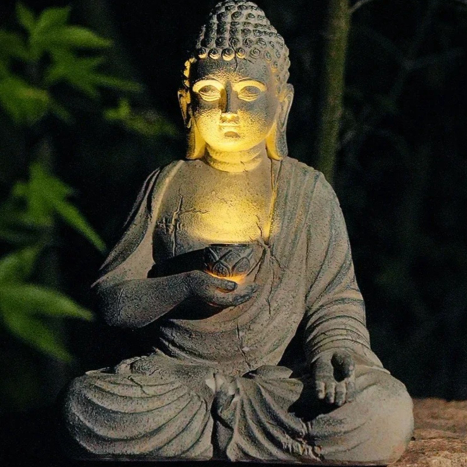Estatua de Buda para Jardín, D - Outdoor Zen Lighting reseña y precio