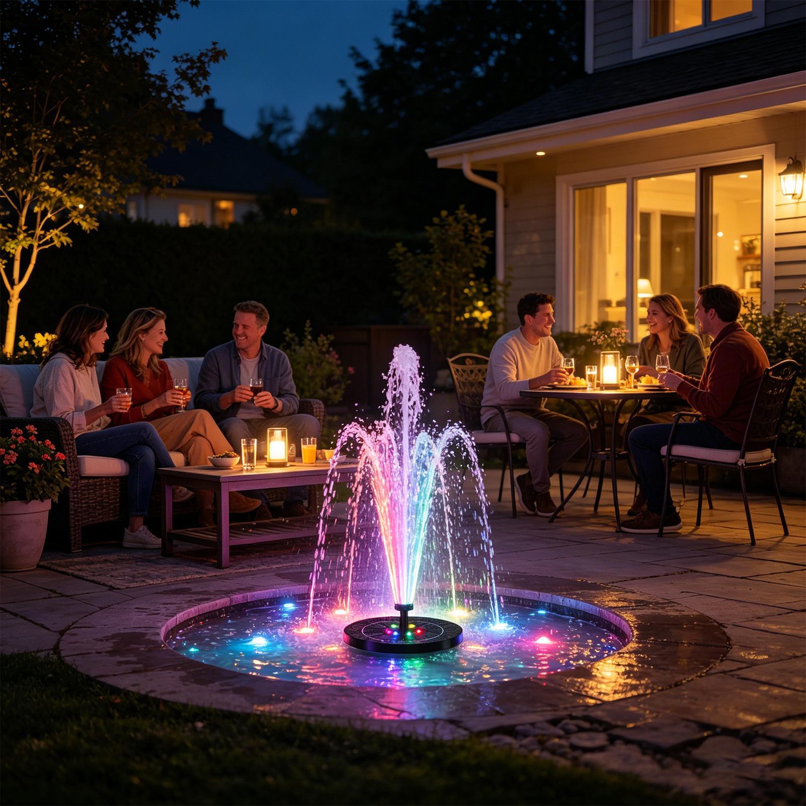 Fuente Solar Flotante para Bañ - Outdoor Lighting Deck reseña y precio