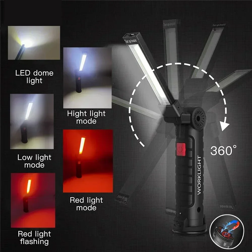 Linterna LED COB Lámpara de in - Outdoor Lighting Types reseña y precio