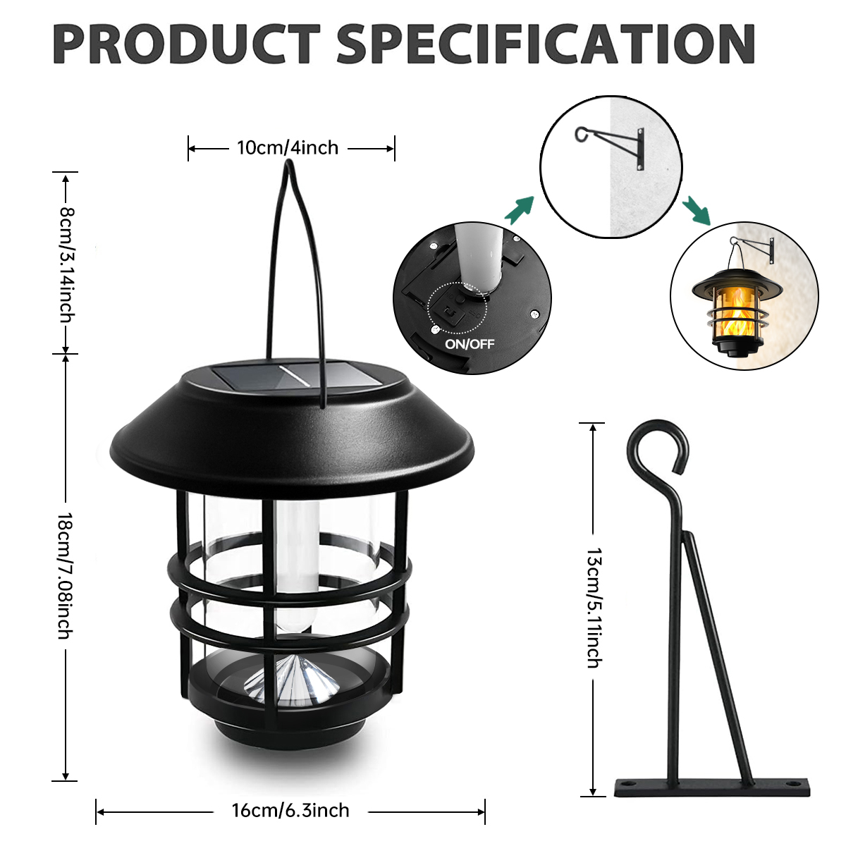 1 Uds. Linterna colgante Solar - Fire Torch Solar reseña y precio