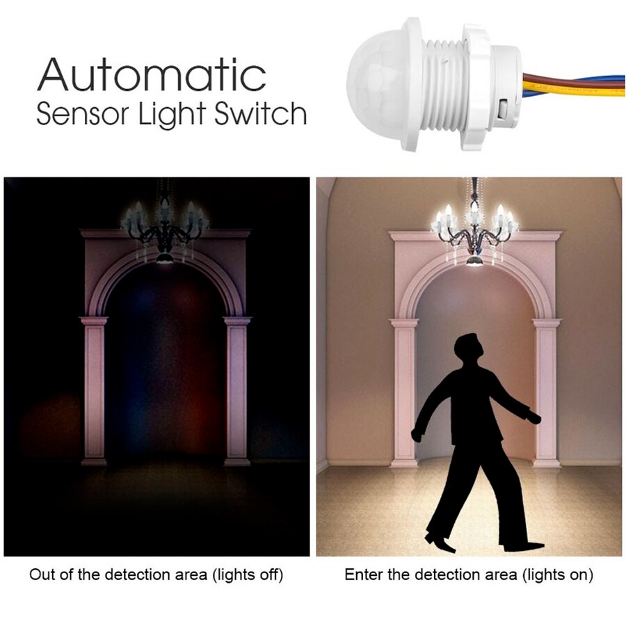 Sensor de Movimiento PIR, Inte - Outdoor Lighting With Motion Sensor reseña y precio