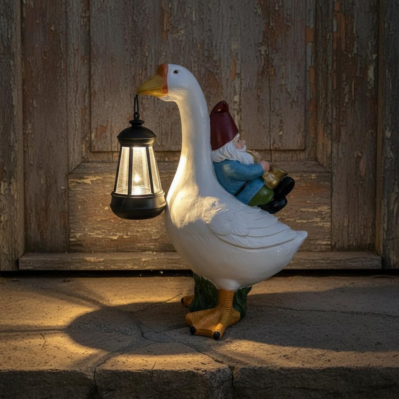 Estatua de Gnomo Montado en un - Outdoor Lighting Traditional reseña y precio