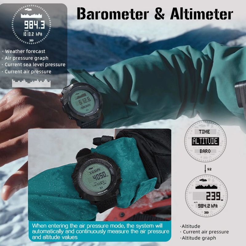 Reloj Digital para Buceo NORTH - Outdoor Lighting Deck reseña y precio