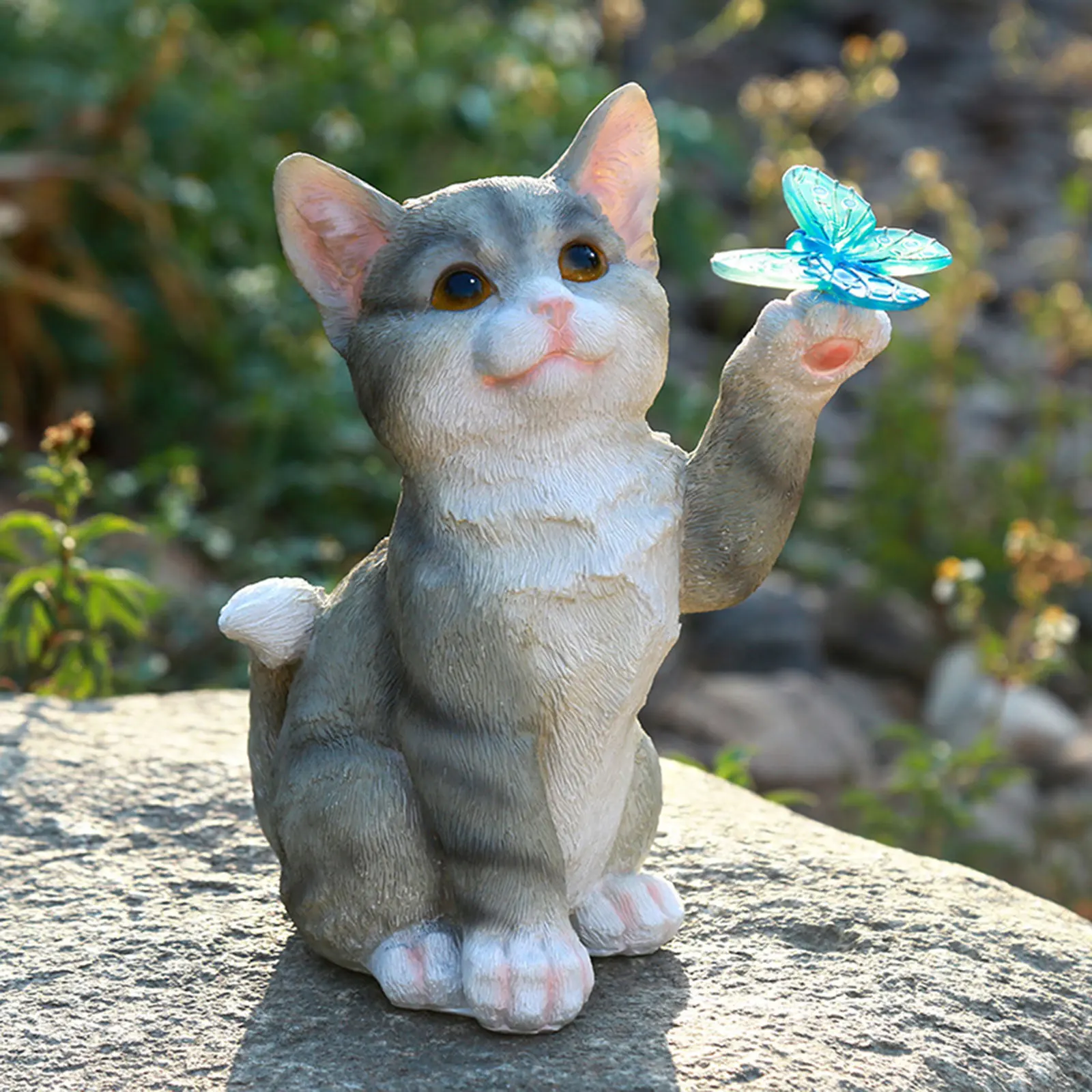 Escultura de gato al aire libr - Outdoor Lighting Traditional reseña y precio