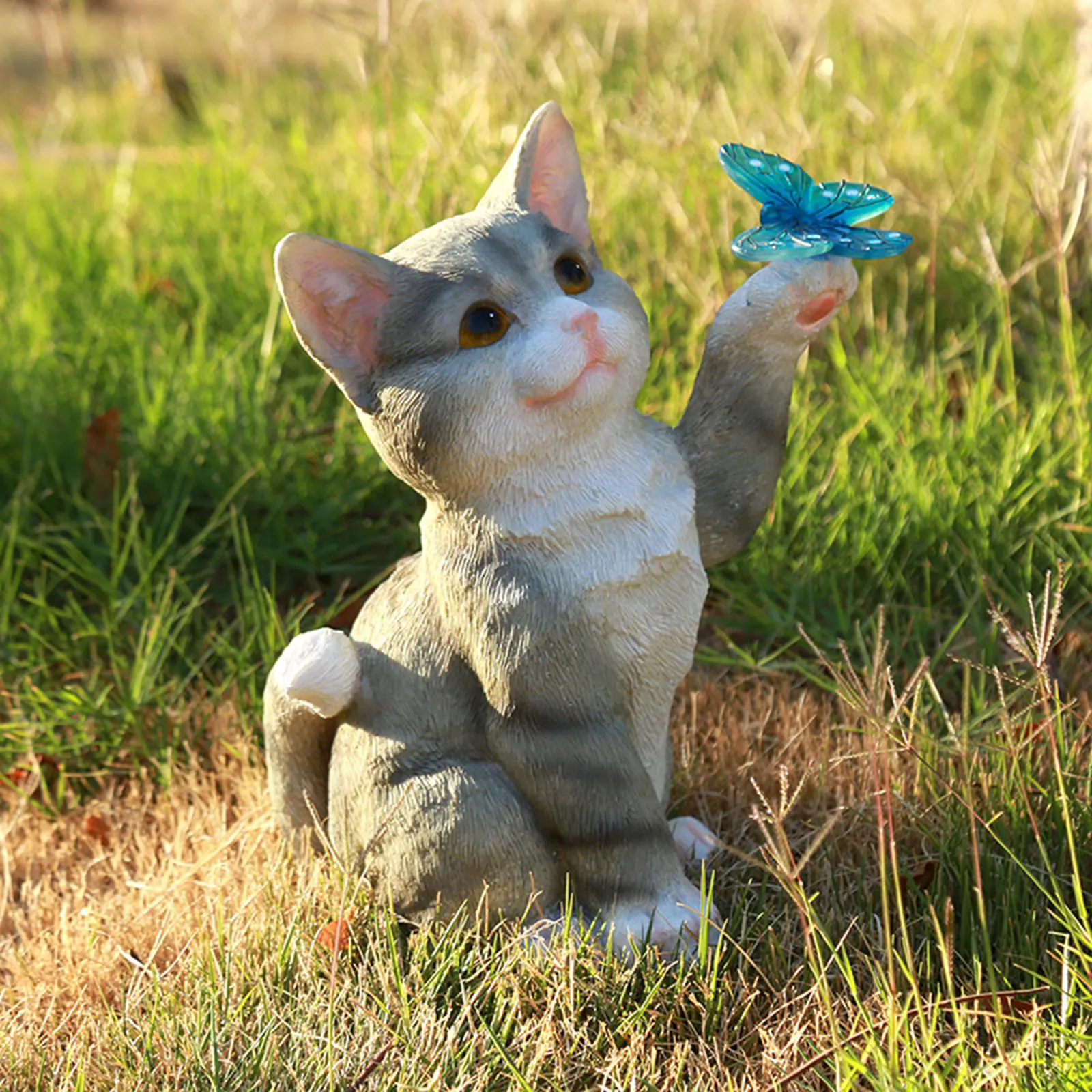Escultura de gato al aire libr - Outdoor Lighting Traditional reseña y precio
