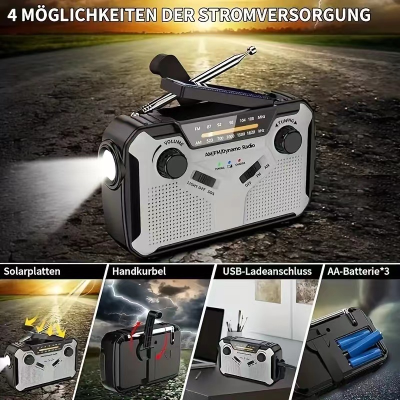 Radio solar, radio de emergenc - Fire Torch Solar reseña y precio