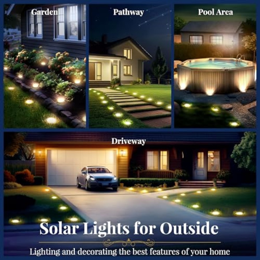 Luces Solares para Jardín, Luc - Outdoor Lighting Ground reseña y precio