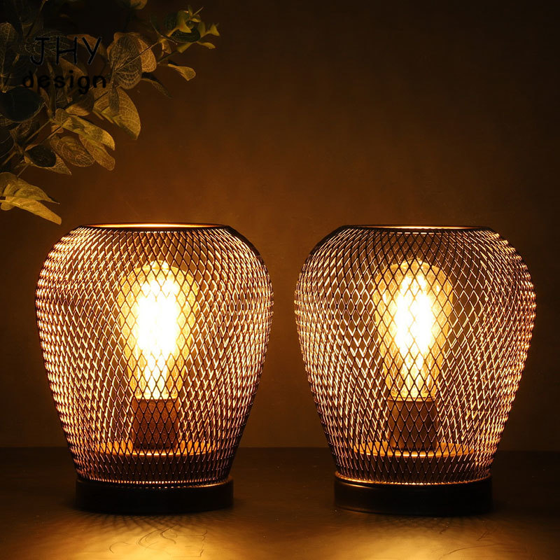Lámpara de mesa con jaula de M - Outdoor Lighting Accent reseña y precio