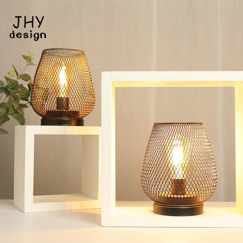 Lámpara de mesa con jaula de M - Outdoor Lighting Accent reseña y precio